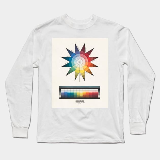 Johannes Itten Bauhaus color wheel Long Sleeve T-Shirt by SouthPrints